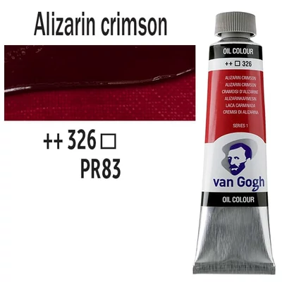 Talens Van Gogh olajfesték, 40 ml - 326, alizarin crimson