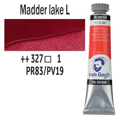 Talens Van Gogh olajfesték, 20 ml - 327, madder lake light