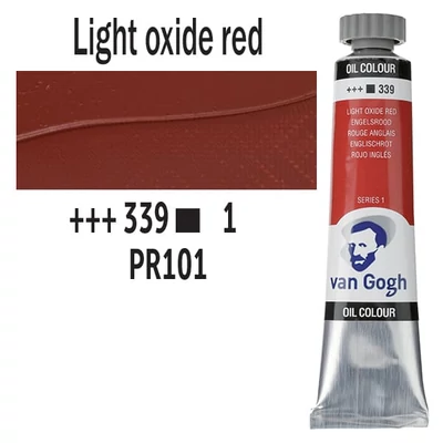 Talens Van Gogh olajfesték, 20 ml - 339, light oxide red