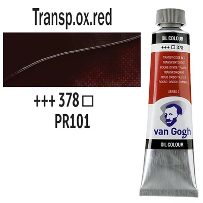 Talens Van Gogh olajfesték, 40 ml - 378, transparent oxide red