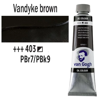 Talens Van Gogh olajfesték, 40 ml - 403, vandyke brown