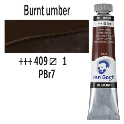 Talens Van Gogh olajfesték, 20 ml - 409, burnt umber