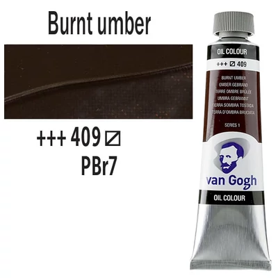 Talens Van Gogh olajfesték, 40 ml - 409, burnt umber