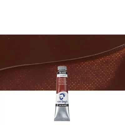 Talens Van Gogh olajfesték, 20 ml - 411, burnt sienna