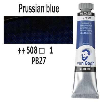 Talens Van Gogh olajfesték, 20 ml - 508, prussian blue