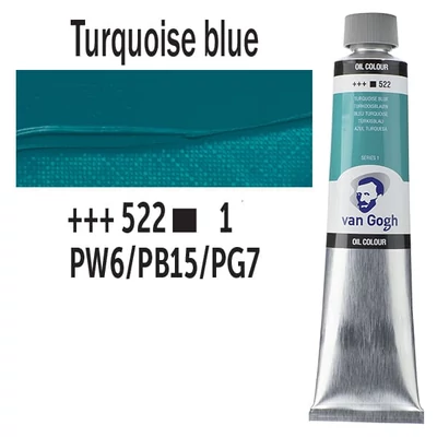 Talens Van Gogh olajfesték, 200 ml - 522, turquoise blue