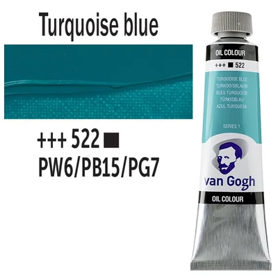 Talens Van Gogh olajfesték, 40 ml - 522, turquoise blue