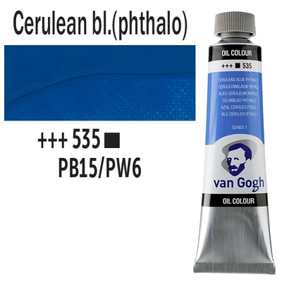 Talens Van Gogh olajfesték, 40 ml - 535, cerulean blue (phthalo)