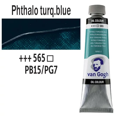 Talens Van Gogh olajfesték, 40 ml - 565, phthalo turquoise blue
