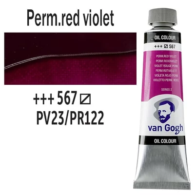 Talens Van Gogh olajfesték, 40 ml - 567, permanent red violet