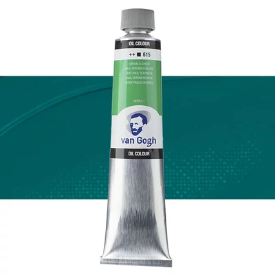 Talens Van Gogh olajfesték, 200 ml - 615, emerald green