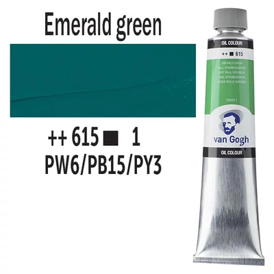 Talens Van Gogh olajfesték, 200 ml - 615, emerald green