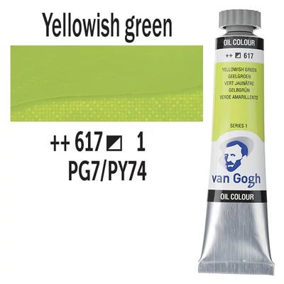 Talens Van Gogh olajfesték, 20 ml - 617, yellowish green