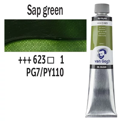 Talens Van Gogh olajfesték, 200 ml - 623, sap green