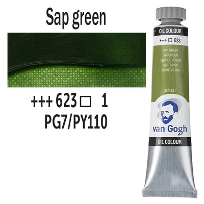 Talens Van Gogh olajfesték, 20 ml - 623, sap green