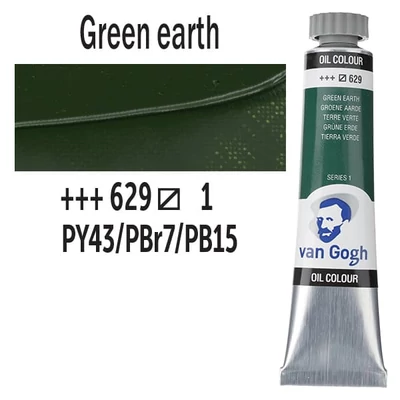 Talens Van Gogh olajfesték, 20 ml - 629, green earth