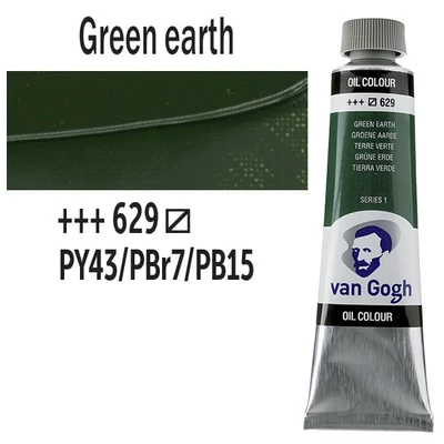 Talens Van Gogh olajfesték, 40 ml - 629, green earth