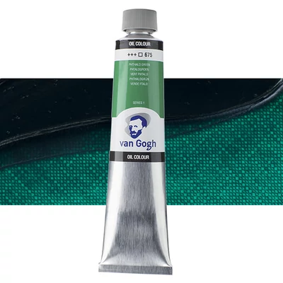 Talens Van Gogh olajfesték, 200 ml - 675, phthalo green