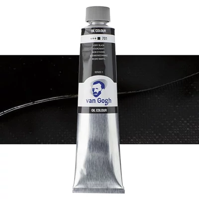 Talens Van Gogh olajfesték, 200 ml - 701, ivory black