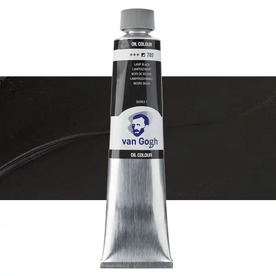Talens Van Gogh olajfesték, 200 ml - 702, lamp black
