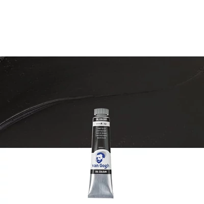 Talens Van Gogh olajfesték, 20 ml - 702, lamp black