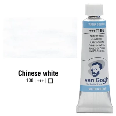 Talens Van Gogh tubusos akvarellfesték, 10 ml - 108, chinese white