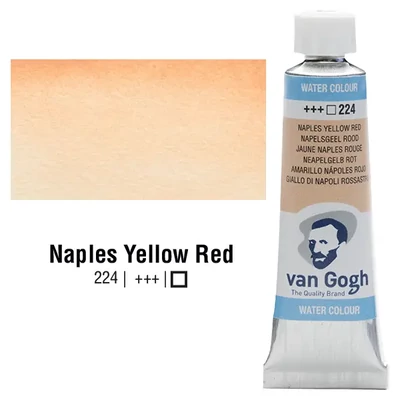 Talens Van Gogh tubusos akvarellfesték, 10 ml - 224, naples yellow red