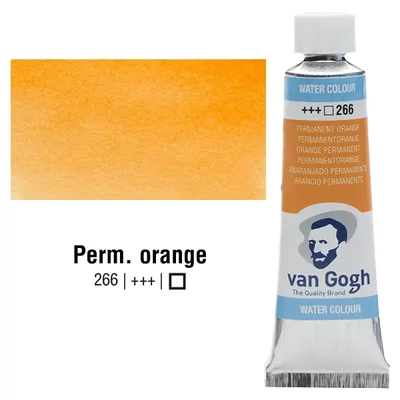 Talens Van Gogh tubusos akvarellfesték, 10 ml - 266, permanent orange
