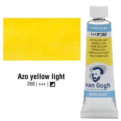 Talens Van Gogh tubusos akvarellfesték, 10 ml - 268, azo yellow light