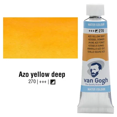 Talens Van Gogh tubusos akvarellfesték, 10 ml - 270, azo yellow deep