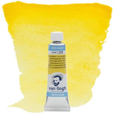 Talens Van Gogh tubusos akvarellfesték, 10 ml - 272, transparent yellow medium