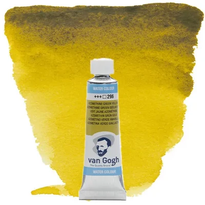 Talens Van Gogh tubusos akvarellfesték, 10 ml - 296, azomethine green yellow