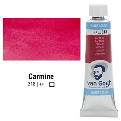 Talens Van Gogh tubusos akvarellfesték, 10 ml - 318, carmine