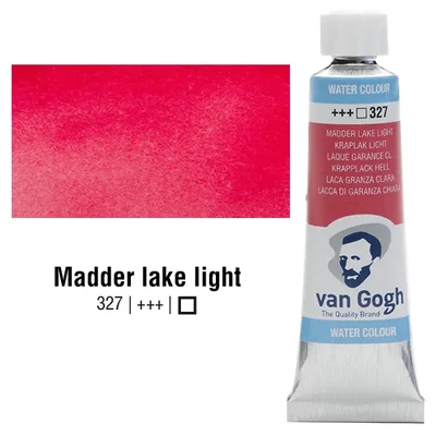 Talens Van Gogh tubusos akvarellfesték, 10 ml - 327, madder lake light