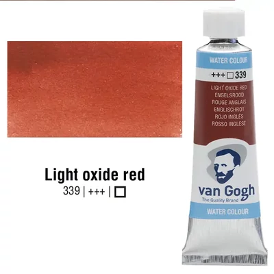 Talens Van Gogh tubusos akvarellfesték, 10 ml - 339, light oxide red