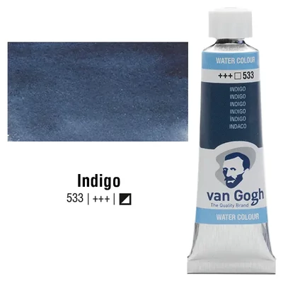 Talens Van Gogh tubusos akvarellfesték, 10 ml - 533, indigo