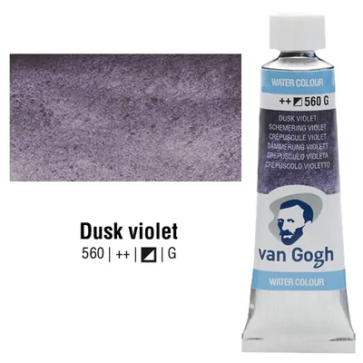Talens Van Gogh tubusos akvarellfesték, 10 ml - 560, dusk violet, granuláló