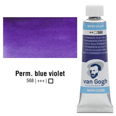 Talens Van Gogh tubusos akvarellfesték, 10 ml - 568, permanent blue violet