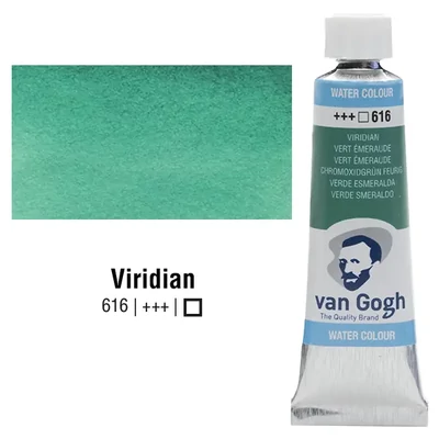 Talens Van Gogh tubusos akvarellfesték, 10 ml - 616, viridian