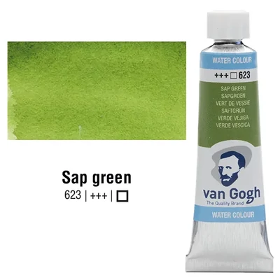 Talens Van Gogh tubusos akvarellfesték, 10 ml - 623, sap green
