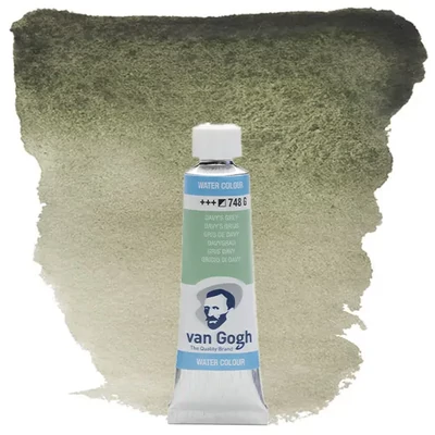 Talens Van Gogh tubusos akvarellfesték, 10 ml - 748, davy's grey, granuláló