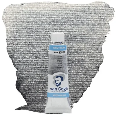 Talens Van Gogh tubusos akvarellfesték, 10 ml - 800, silver