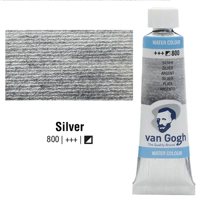 Talens Van Gogh tubusos akvarellfesték, 10 ml - 800, silver