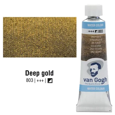 Talens Van Gogh tubusos akvarellfesték, 10 ml - 803, deep gold