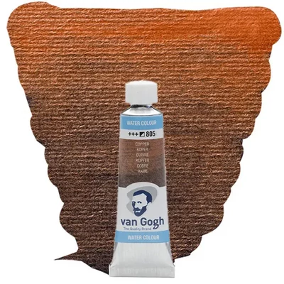 Talens Van Gogh tubusos akvarellfesték, 10 ml - 805, copper