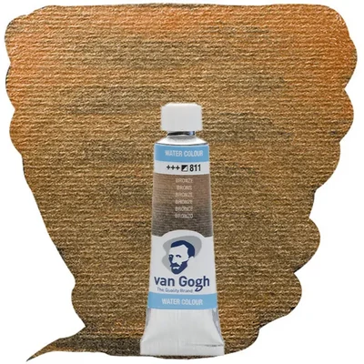 Talens Van Gogh tubusos akvarellfesték, 10 ml - 811, bronze