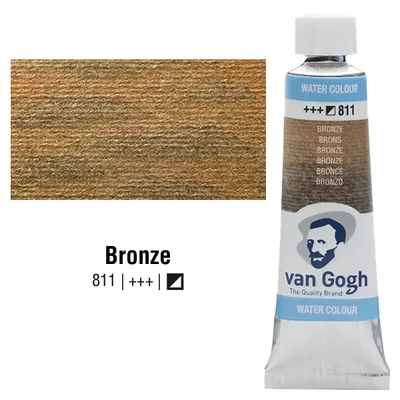 Talens Van Gogh tubusos akvarellfesték, 10 ml - 811, bronze