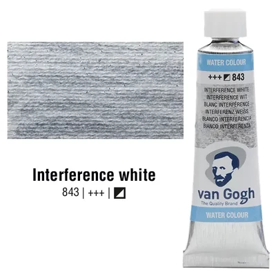 Talens Van Gogh tubusos akvarellfesték, 10 ml - 843, interference white