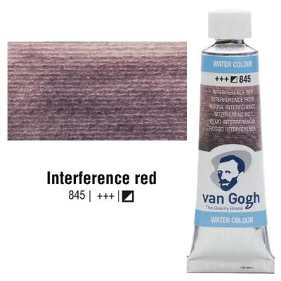 Talens Van Gogh tubusos akvarellfesték, 10 ml - 845, interference red