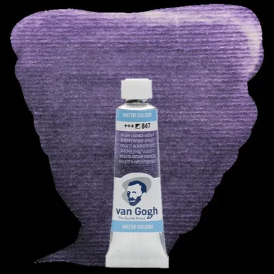 Talens Van Gogh tubusos akvarellfesték, 10 ml - 847, interference violet